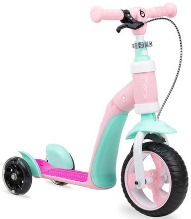 Самокат - беговел 2 в 1 MoMi Elios pink
